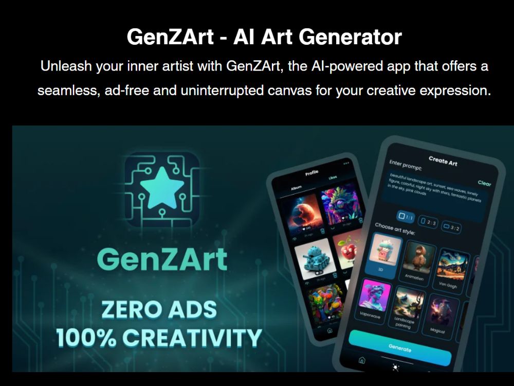 GenZArt - AI Art Generator