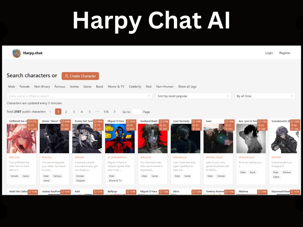 Harpy Chat AI Ultimate Role Play Character AI