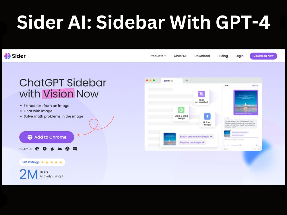 Sider AI: Sidebar with ChatGPT-4 Integration